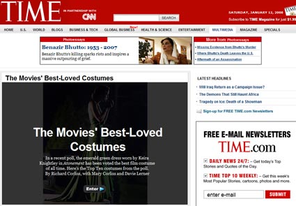 Time Magazine Movies’ Best-Loved Costumes