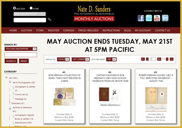 Nate-D-Sanders-Auction-Hollywood-Auction-Movie-Television-Memorabilia-Collectibles-Autograph-Prop-Costume-Catalog-May-2013-Portal