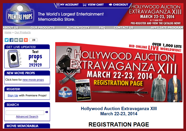 Premiere-Props-Hollwyood-Extravaganza-XIII-Auction-iCollector-Invaluable-Artfact-LiveAuctioneers-TV-Movie-Prop-Portal