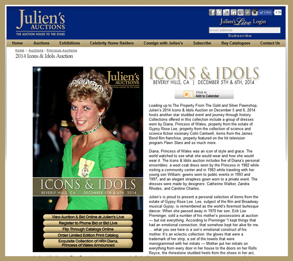 Juliens-Auctions-Icons-&-Idols-December-2014-Online-Catalog-Portal-Princess-Dianna