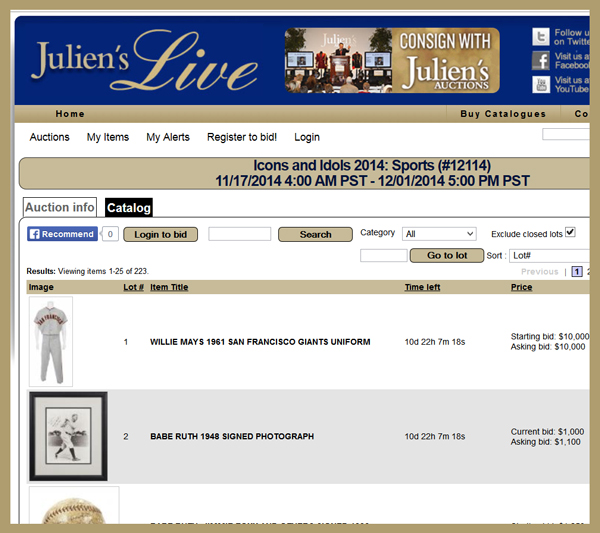 Juliens-Auctions-Icons-&-Idols-December-2014-Online-Catalog-Portal-Sports-Online-Only-Juliens-Live