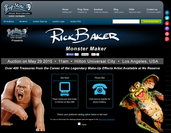 Prop-Store-Rick-Baker-Monster-Maker-Interview-Tested-Movie-Prop-Creature-Auction-Universal-City-May-2015-Catalog-Video-Portal