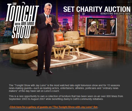 Tonight Show Charity Auction