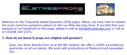 Elstree Props Guarantee x425