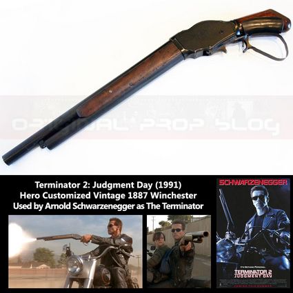 Terminator 2 Judgment Day Custom 1887 Winchest Shotgun Used by Arnold Schwarzenegger Prop x425