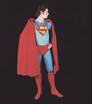 Superman Black And White Logo. A complete Superman costume