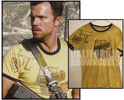 The item at auction is the Adam Baldwin Serenity ShirtJayne CobbThe 