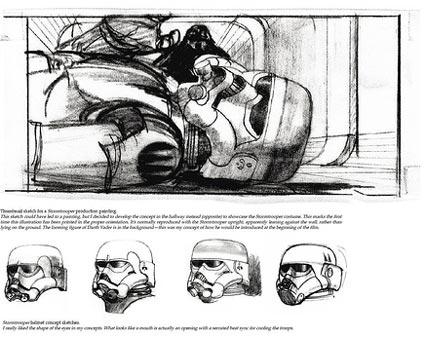 Here are samples of the designs created by Ralph McQuarrie, who came up with 