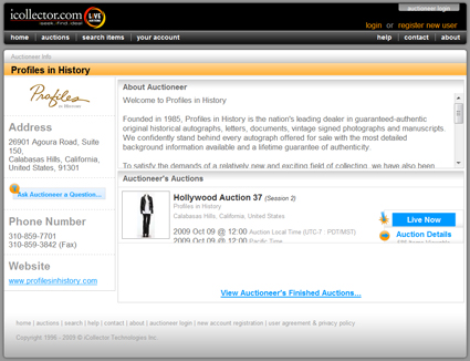 iCollector-Profiles-in-History-Hollywood-Auction-37-Portal-x425 iCollector-Profiles-in-History-Hollywood-Auction-37-Portal-x425
