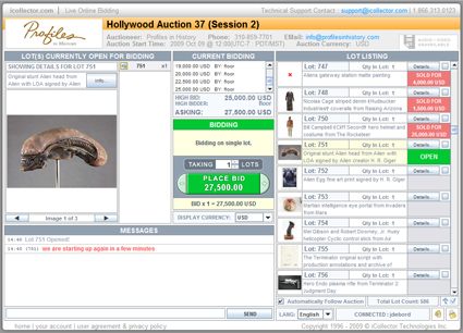 iCollector-Profiles-in-History-Hollywood-Auction-37-Sample-Live-Bidding-Software-Window-x425 iCollector-Profiles-in-History-Hollywood-Auction-37-Sample-Live-Bidding-Software-Window-x425