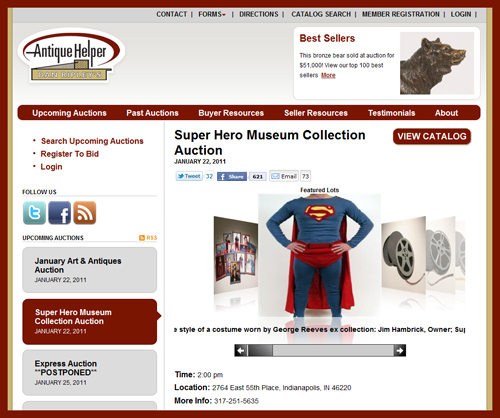 Auction-House-Antique-Helper-Superhero-Collection-Website-Portal-Redirect