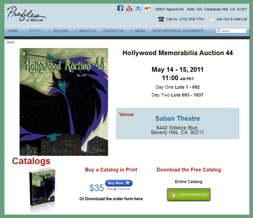 Profiles-in-History-Hollywood-Auction-44-Catalog-Hollywood-Treasure-Movie-Prop-TV-Costume-x500