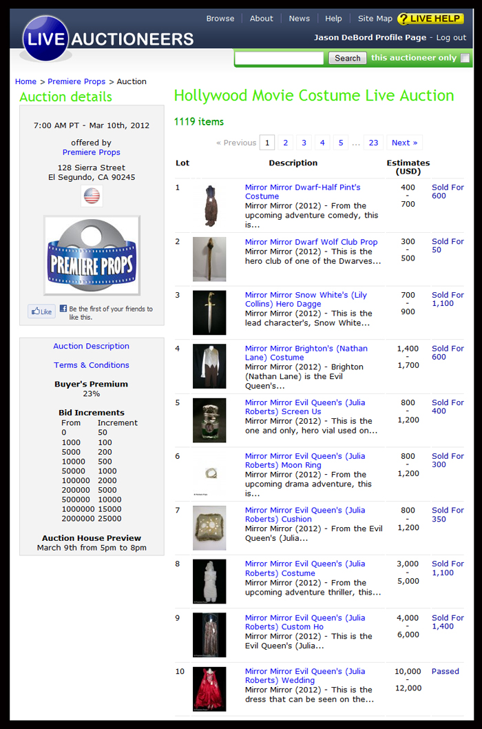 Premiere-Props-LiveAuctioneers-Mirror-Mirror-Hollywood-Movie-Costume-Live-Auction-SOLD-Archive-x700