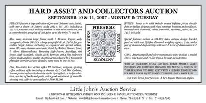 Little John Auction Service Hard Assets Flyer