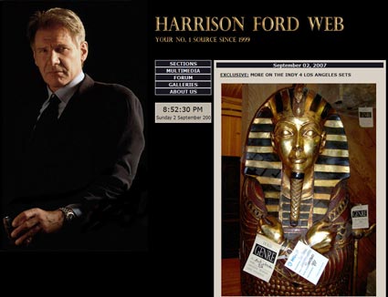 Harrison Ford Indy Prop Set Pics