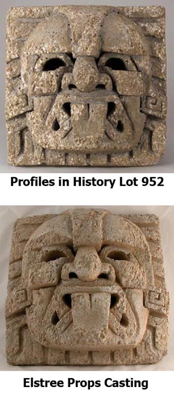 Profiles in History Raiders of the Lost Ark Prop Compared With Elstree Props Casting
