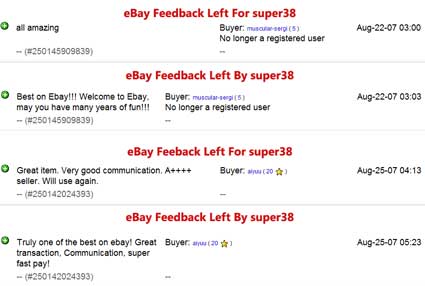 super38 eBay Supergirl Feedback x425