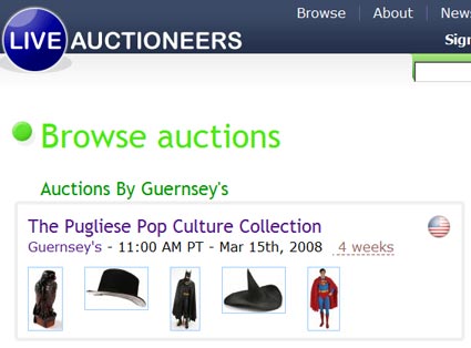 Guernsey’s Live Auctioneers Pugliese Collection Catalog Link