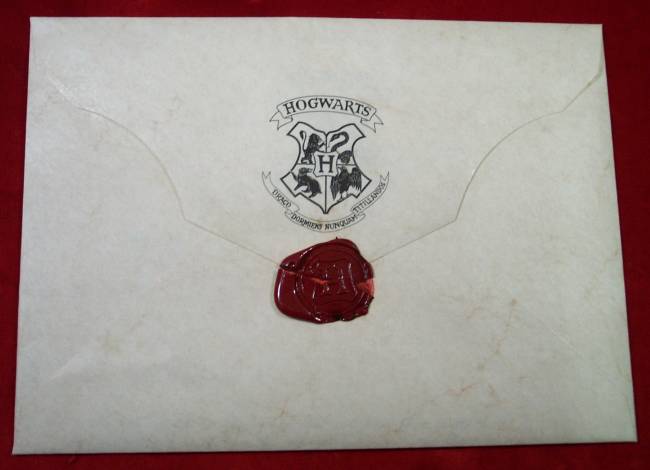 hogwarts acceptance letter envelope