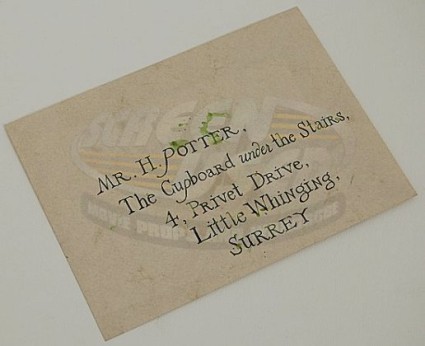 Les Hemstock Movie Used Harry Potter Envelope Warner Bros Coa