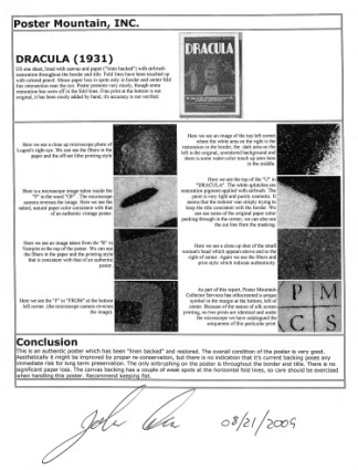 Dracula-One-Sheet-Poster-Mountain-Original-Authentication [x425]