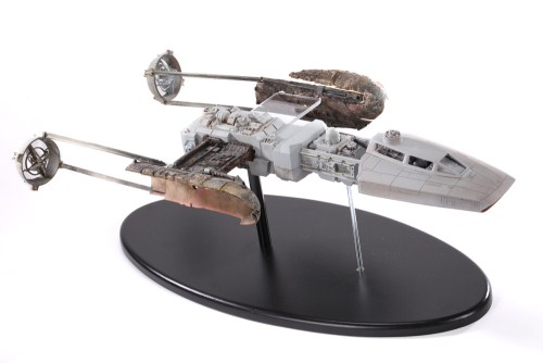 Profiles in History Offers Sneak Peak Preview of Movie Props Consigned to May 2010 Auction | profiles in history Y wing fighter filming miniature star wars x500