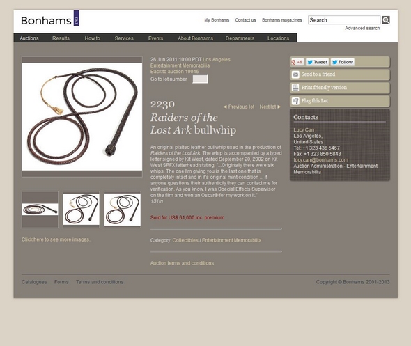 Bonhams-Entertainment-Memorabilia-June-26-2011-Lot-2230-Raiders-Of-The-Lost-Ark-Bullwhip-Kit-West-Auction-Sold-Archive-RSJ