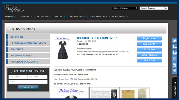 Profiles-in-History-Dreier-Collection-Part-2-Catalog-TV-Movie-Prop-Auction-Sale-Catalog-Portal