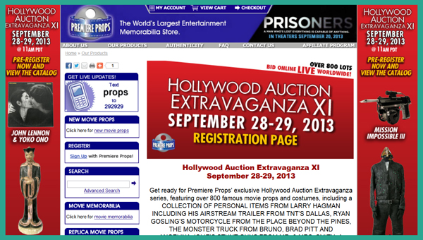 Premiere-Props-Hollywood-Extravaganza-TV-Movie-Prop-Costume-Hollywood-Memorabilia-Live-Auction-Catalog-Portal