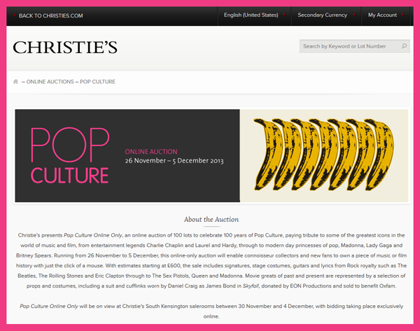 Christies-Pop-Culture-Auction-December-2013-100-Years-Entertainment-Television-Movie-Props-Memorablia-Online-Catalog-Portal