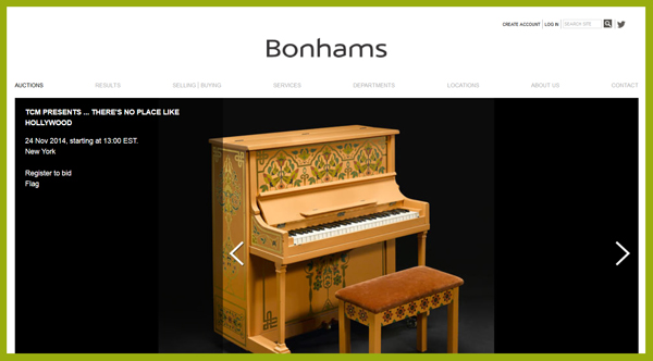 Bonhams-TCM-Theres-No-Place-Like-Hollywood-Auction-November-2014-Catalog-Portal