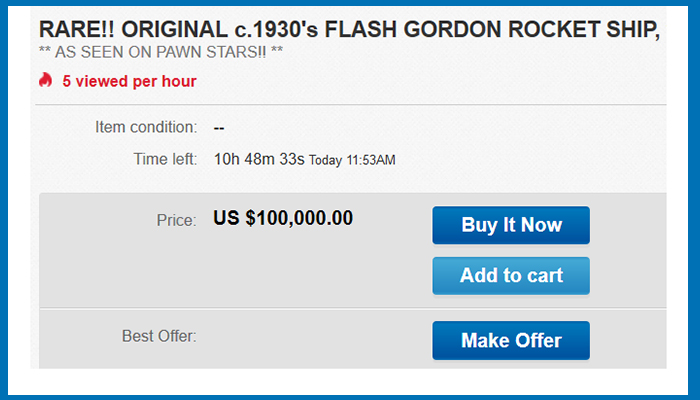 Flash-Gordon-Rocketship-eBay-Pawn-Stars-Replica-Sale-Fake-Authentic-Research-Memorabilia-Movie-Serial-Prop-FI