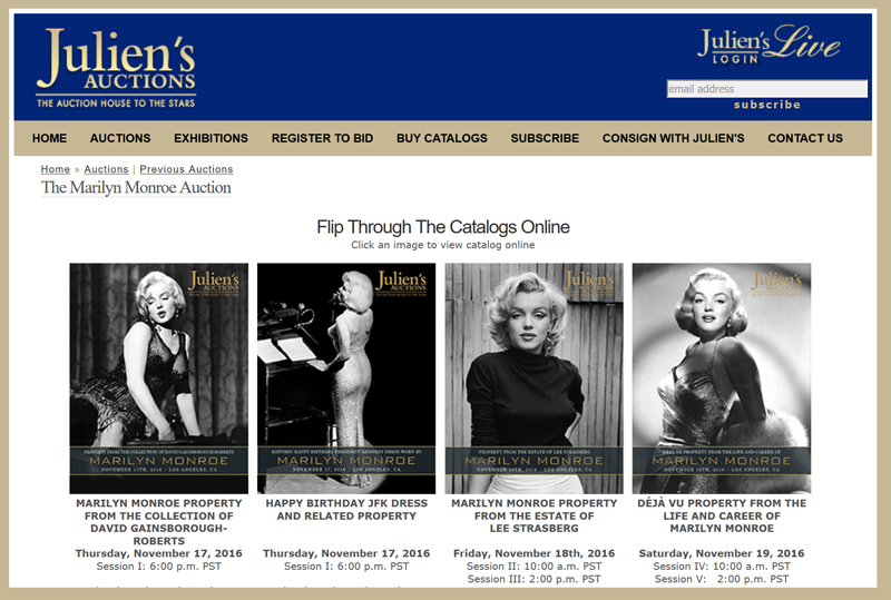 juliens-auctions-2016-marilyn-monroe-collection-auction-catalog-portal